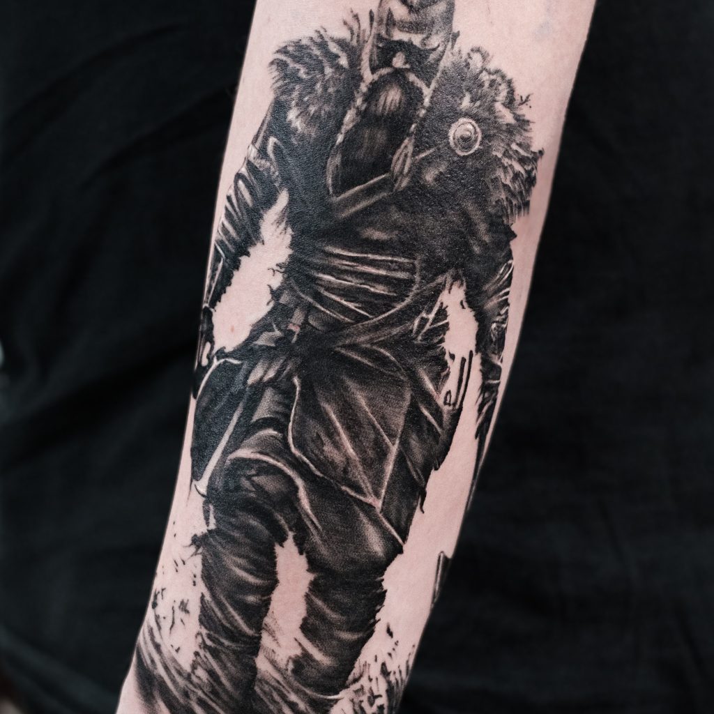Viking soldier tattoo helsinki